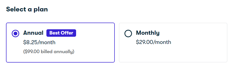 Skillshare vs Linkedin Learning - Shillshare Pricing
